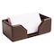 Dacasso Dark Brown Bonded Leather Business Card Holder AG-3607 - alternate 4
